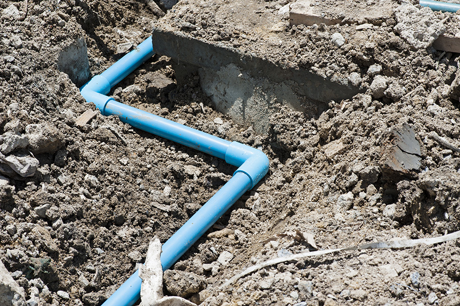 Plumbing Pipe Re-Route Tunneling around Concrete Slab